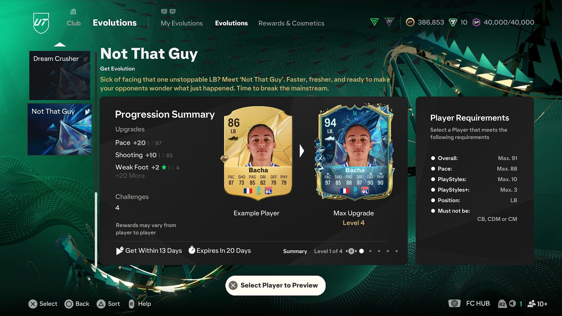 The requirements (Image via EA Sports)